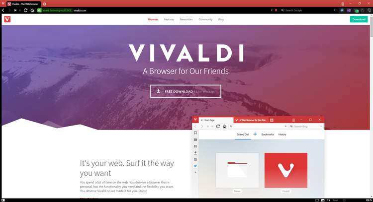 Review: Vivaldi Browser for Windows